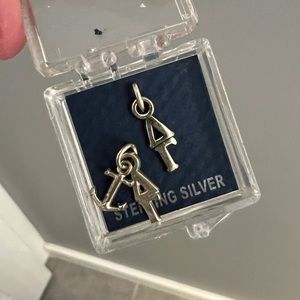 Sterling silver delta gamma anchor charms. Set of two. NWT.